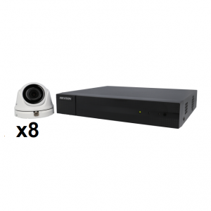 Kit de vidéosurveillance 8 caméras avec enregistreur