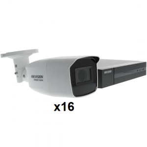 Kit de vidéosurveillance 16 caméras avec enregistreur