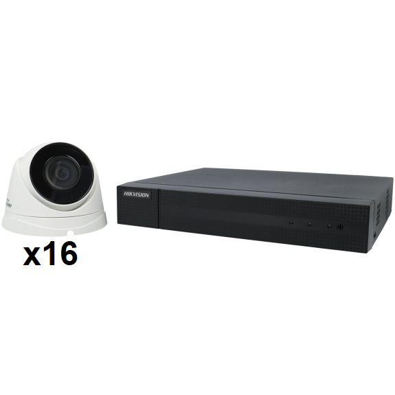 Kit de vidéosurveillance 16 caméras avec enregistreur