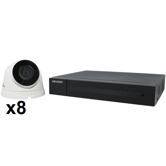 Kit de vidéosurveillance 8 caméras avec enregistreur