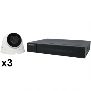 Kit de vidéosurveillance 3 caméras avec enregistreur