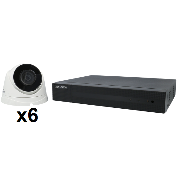 Kit de vidéosurveillance 6 caméras avec enregistreur
